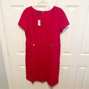 Talbots Red Dress Size 14 NWT